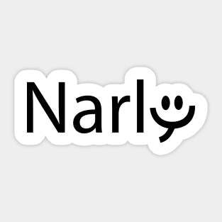 Narly creative typographic artwork Sticker